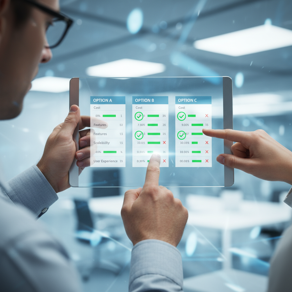 複数の選択肢の比較検討